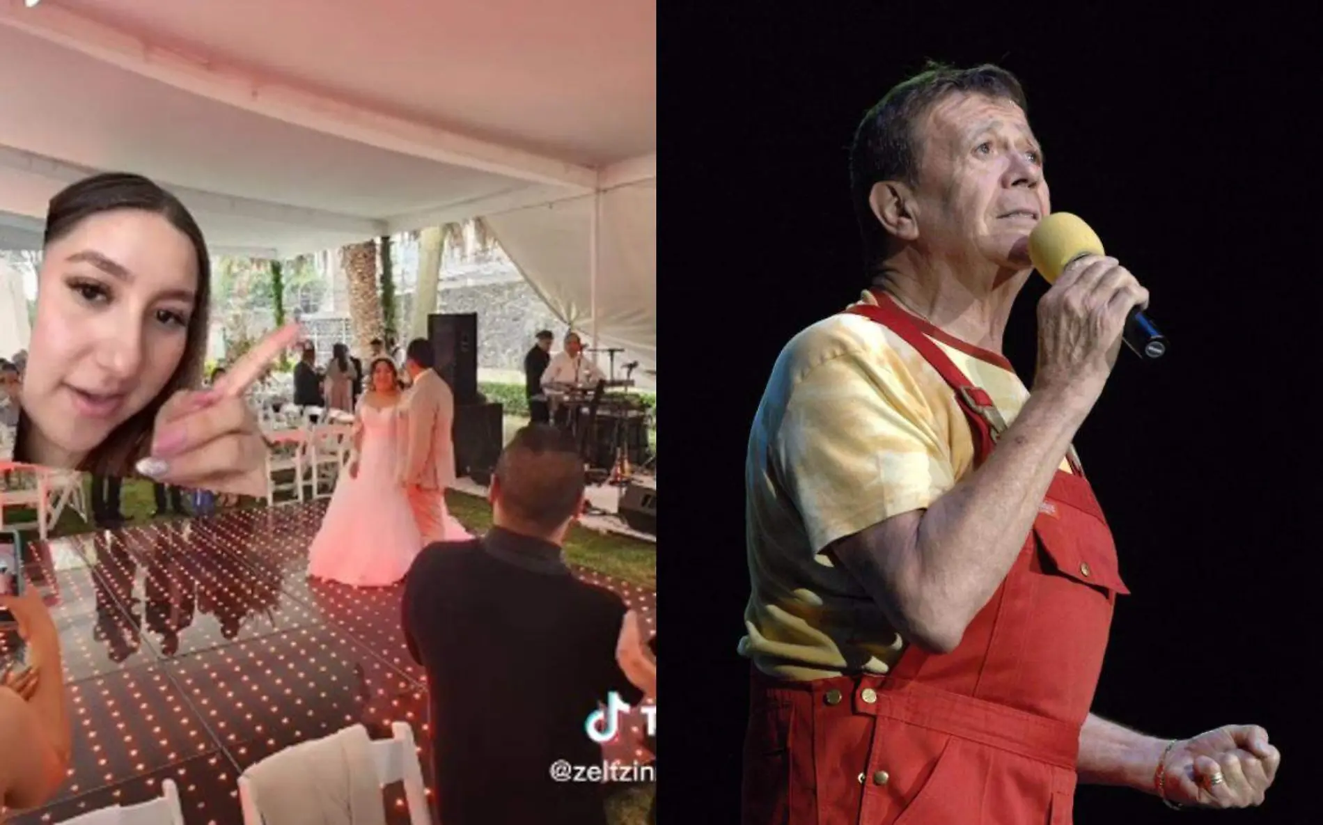 boda frente a funeral de Chabelo